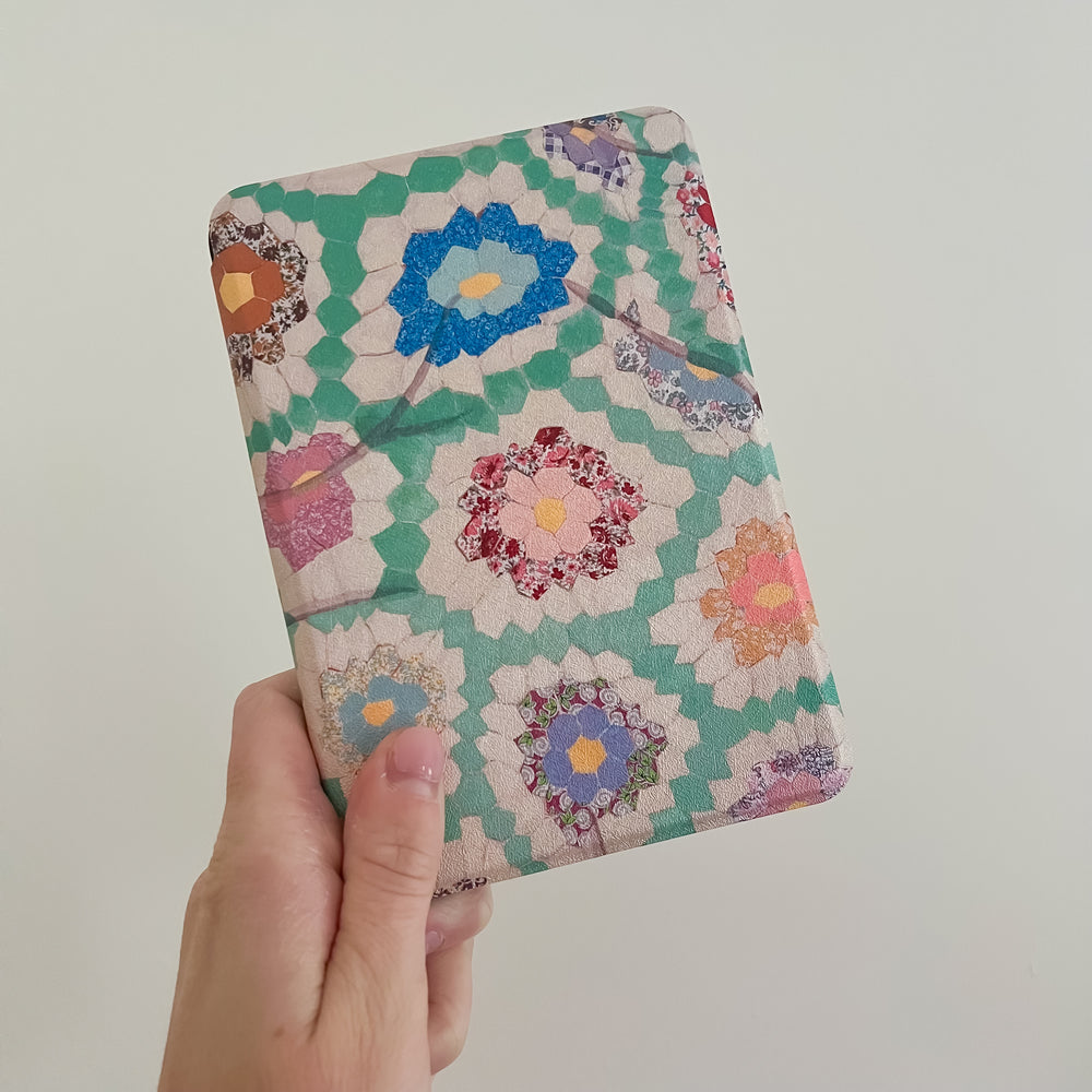 Green Quilted Kindle Case