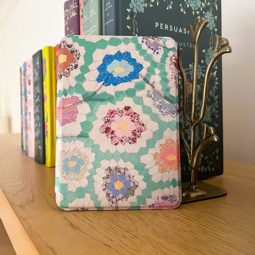 Green Quilted Kindle Case