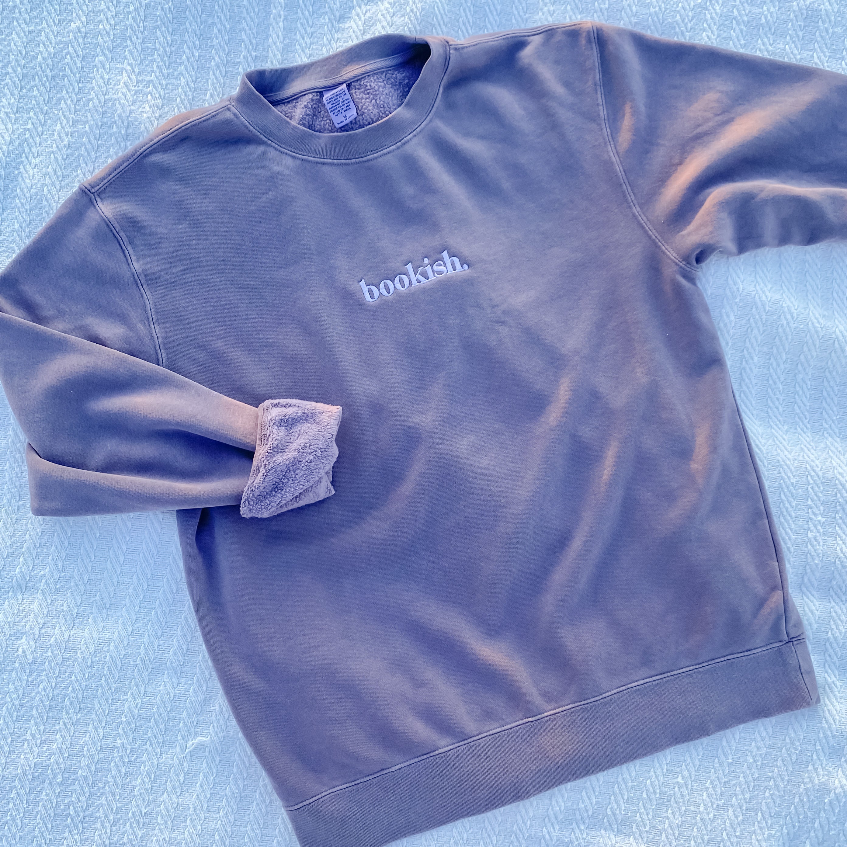 Bookish. Embroidered Sweatshirt - Plum – The Bookish Goods