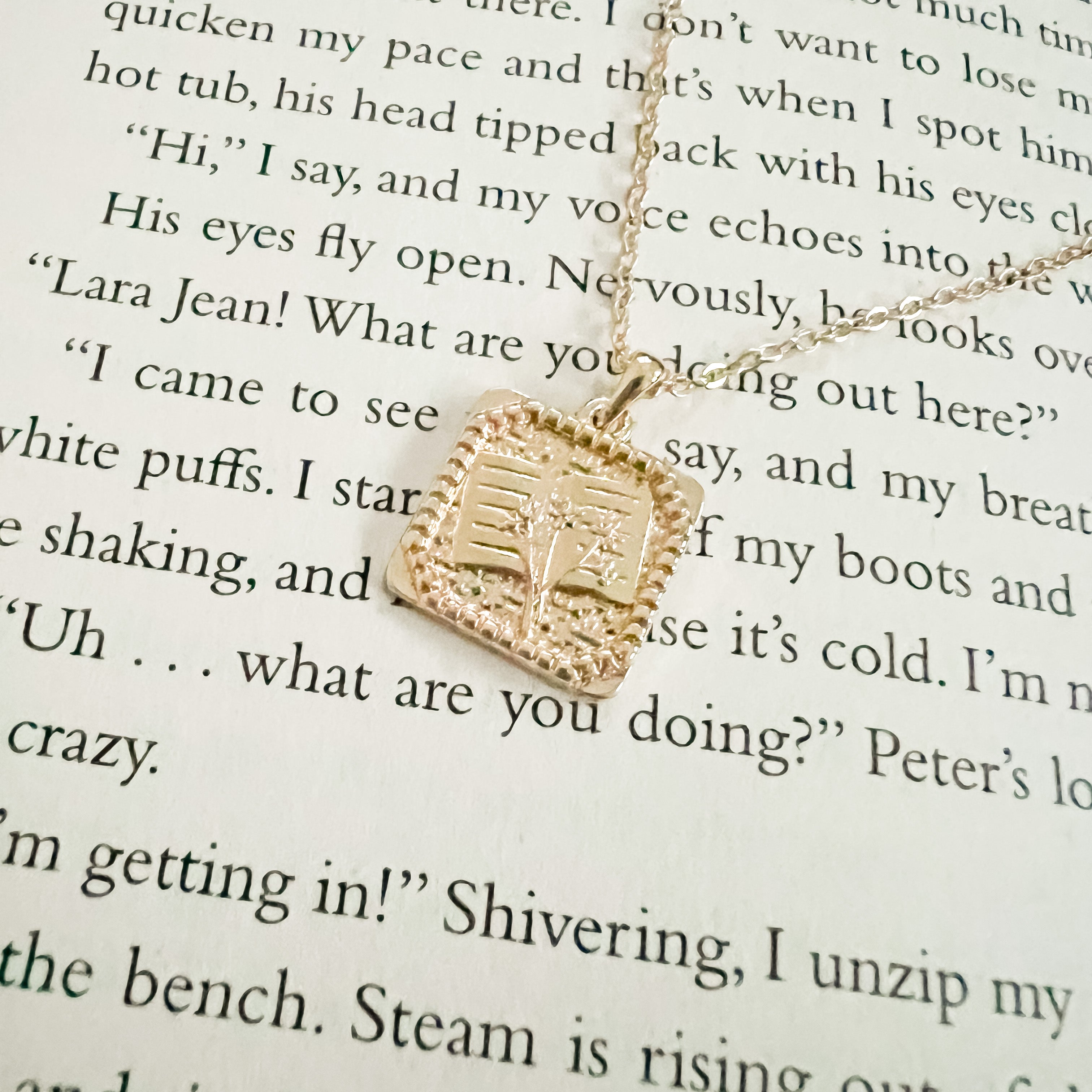Floral Book Necklace – The Bookish Goods
