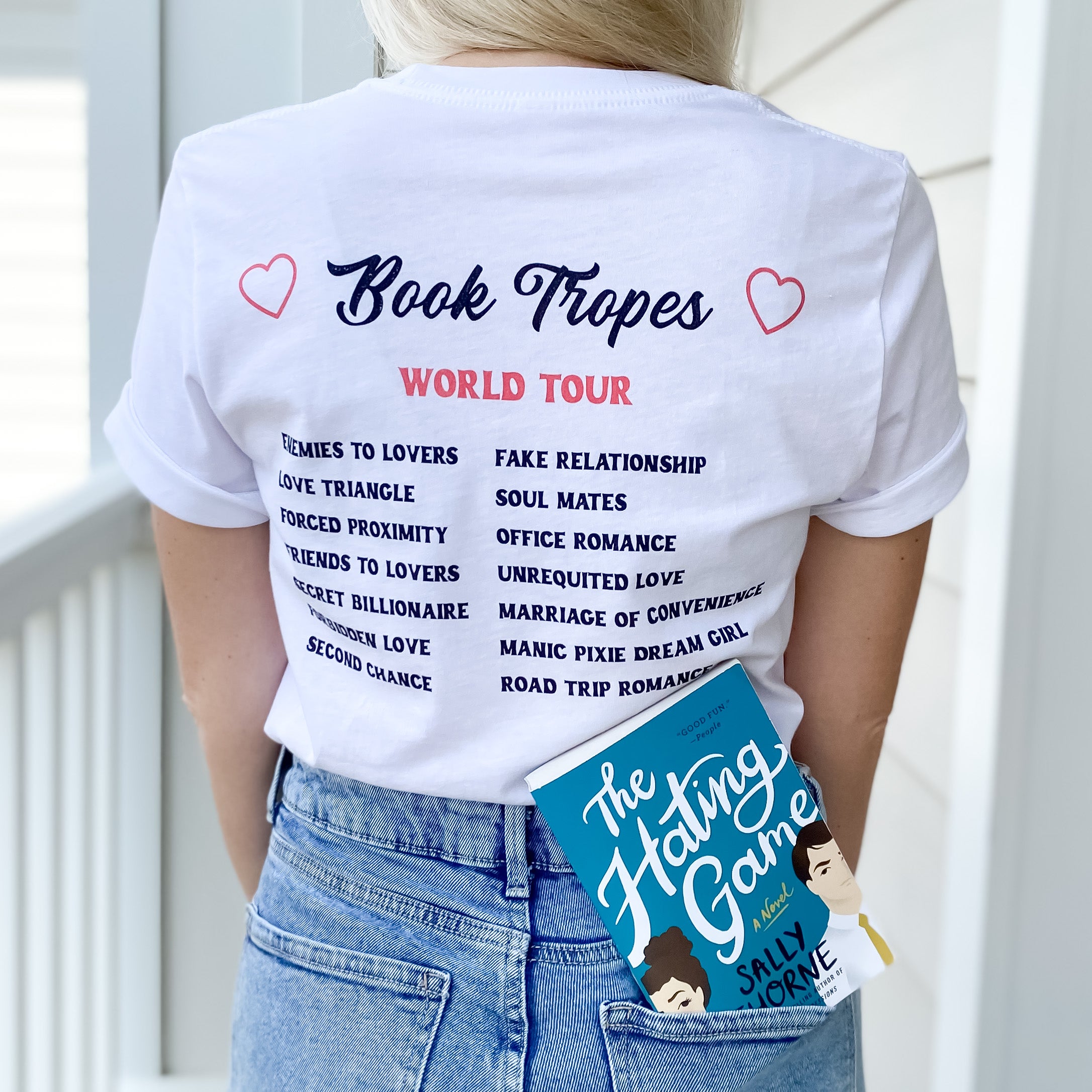Book Tropes World Tour Tee – The Bookish Goods